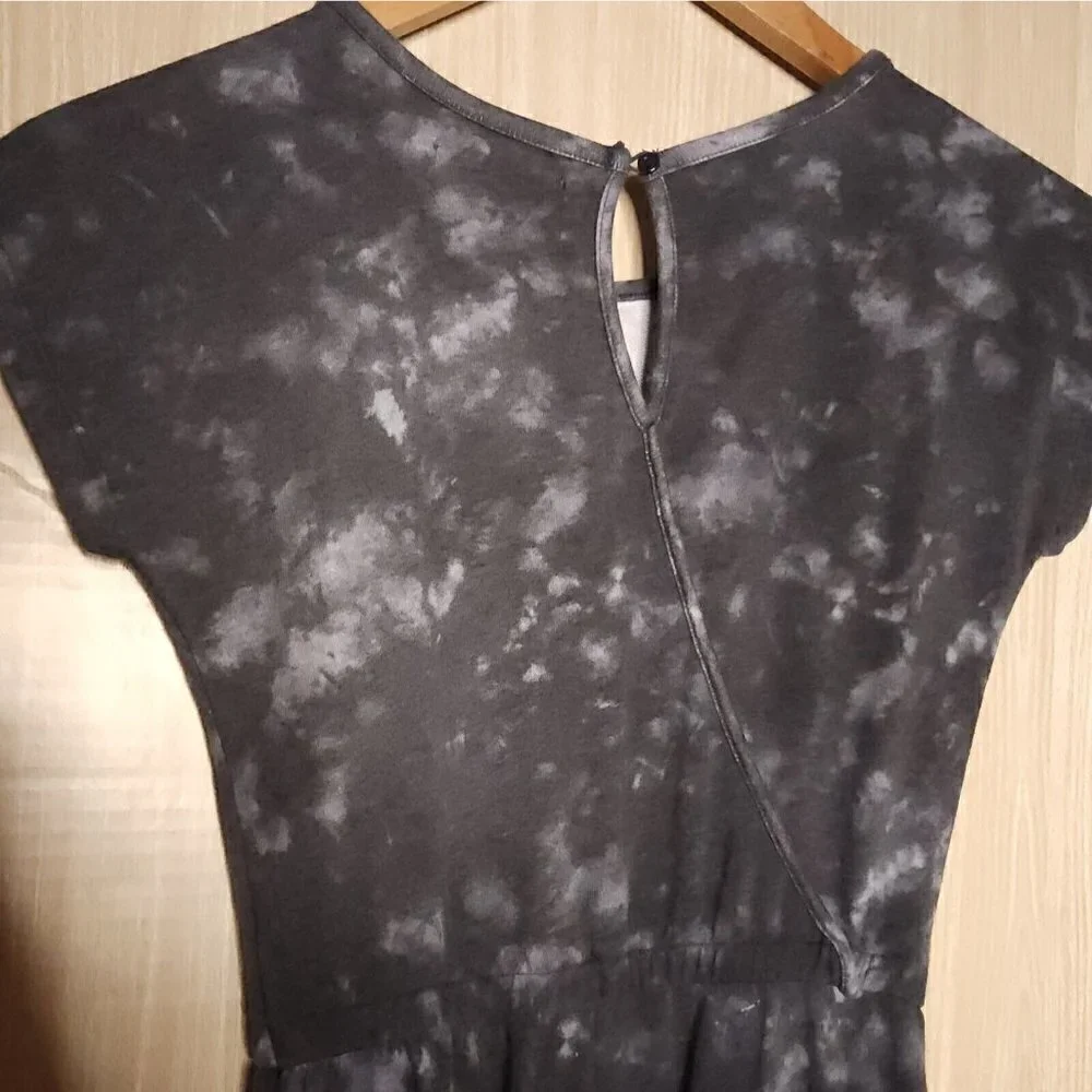 Old Navy Girl's Grey Marbled Sweatshirt Jumpsuit 10-12